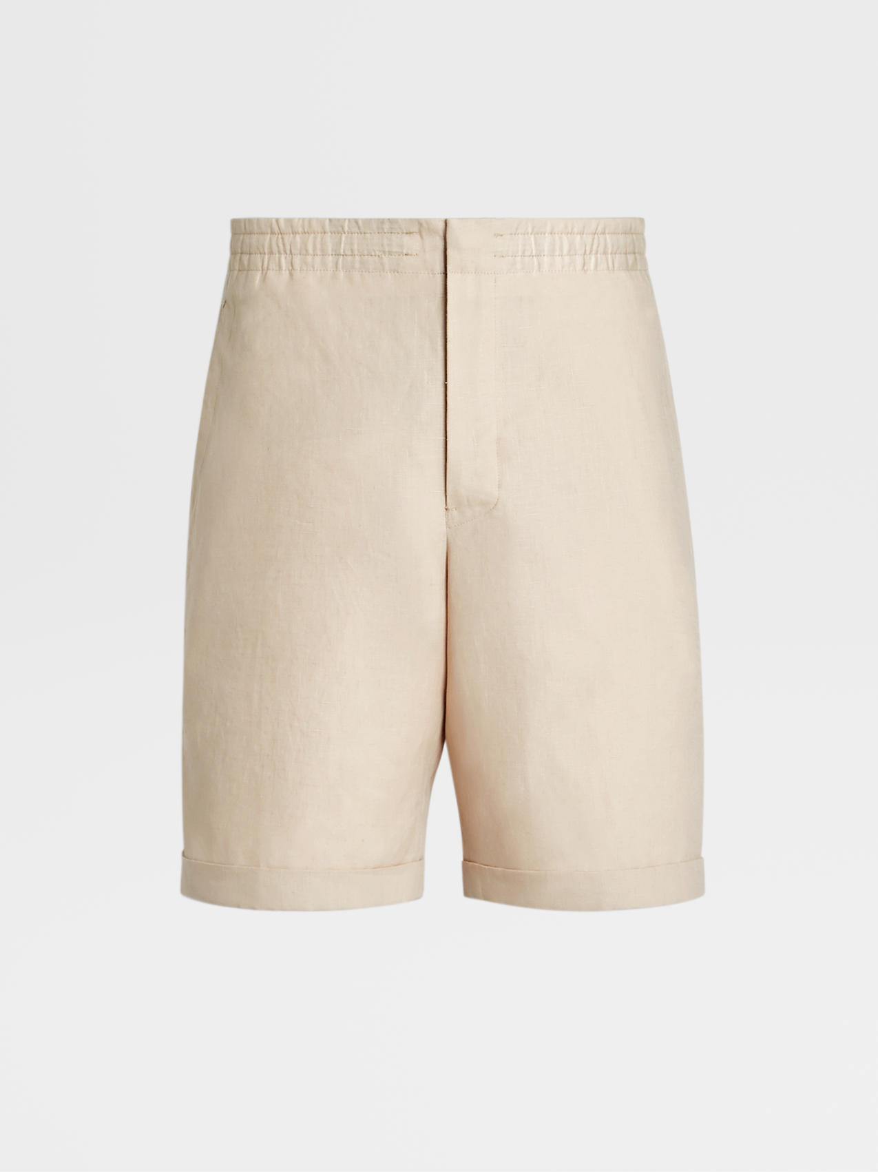 Off White Linen Shorts